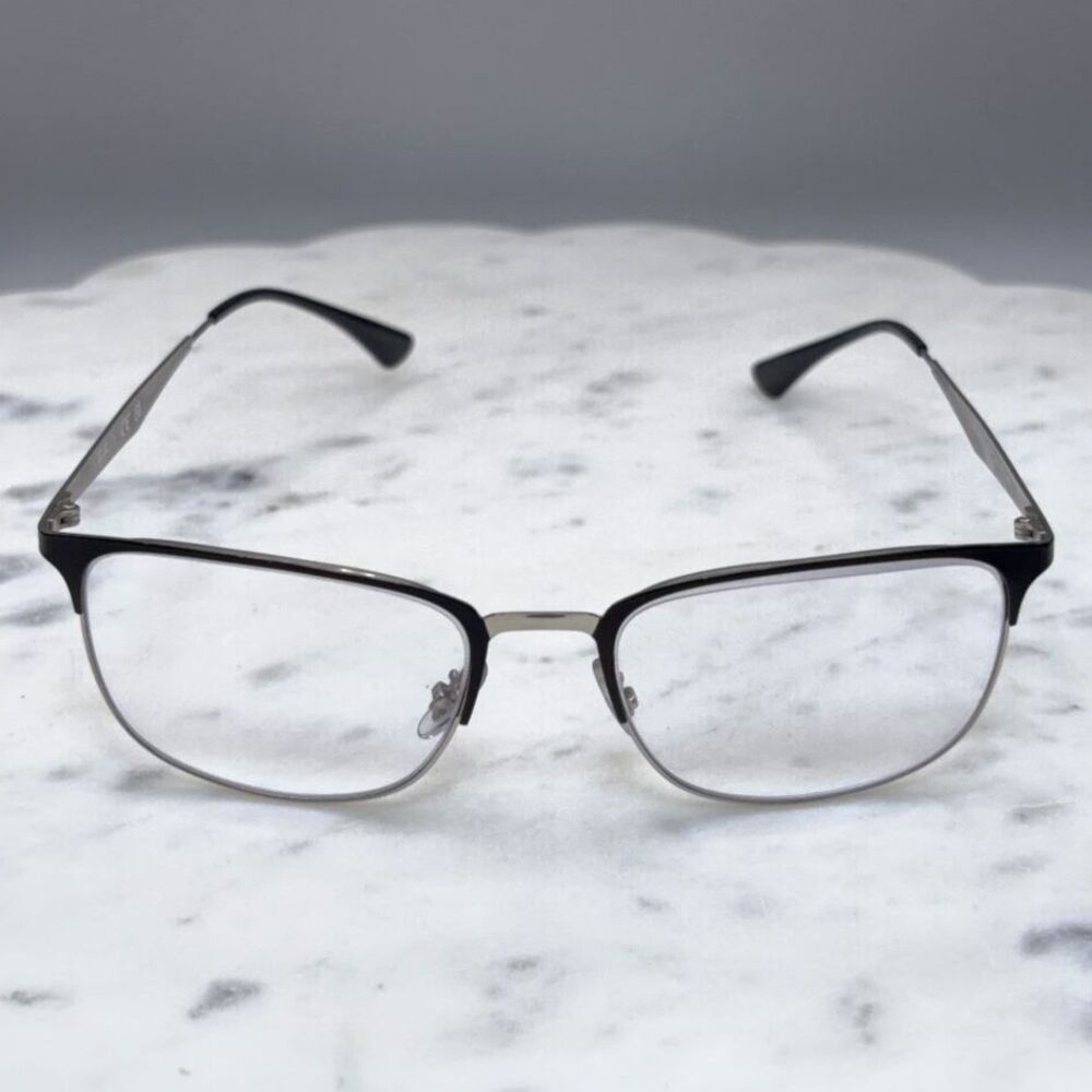Ray-Ban RB 6421 2997 Matte Black on Silver Eyeglasses Frames Only 54-18-145